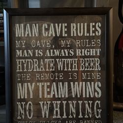 Man cave Rules 