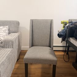 2 BRAND NEW GREY CHAIR