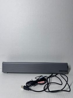 TaoTronics TT-SK018 USB Powered Wired Soundbar, 3.5mm Jack, 2.0 Gray