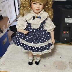 Vintage porcelain doll