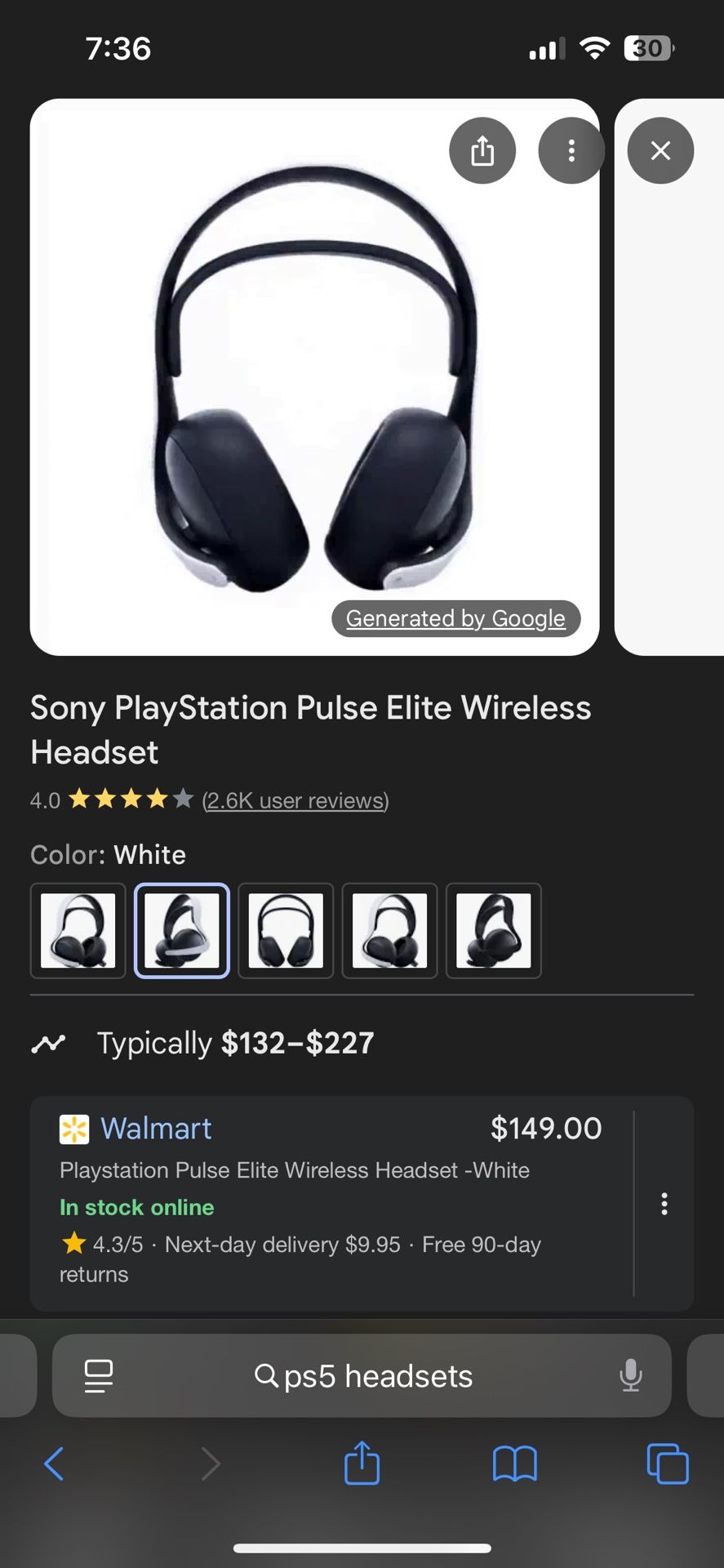 Ps5 Headset brand new