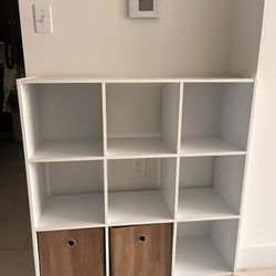9 Cube Organizer Shelf White 