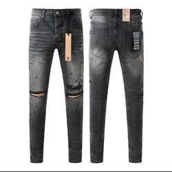 Black ripped ksubi skinny jeans