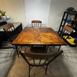 Kitchen Table W/ 4 Bar Chairs 