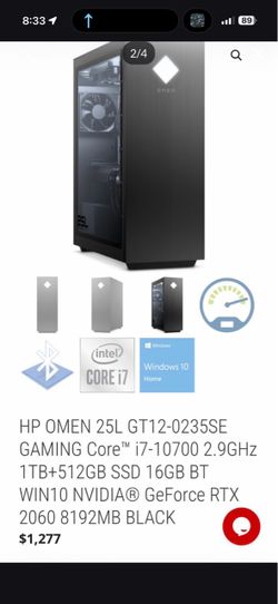 Gaming pc HP omen 25l