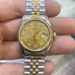 Rolex 36mm Jubilee Datejust Box Papers Buy Sale Trade Gold Watches Silver Scrap 24k Art Antiques Swiss Patek Omega Cartier