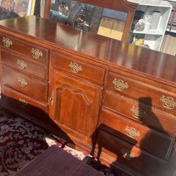 Long Dresser W/ Mirror .