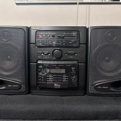 Fisher PH-D650 Stereo Boombox Cassette 6 Disc CD Radio Tested Pre-owned