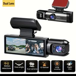 1080p Dual Camera Dash Cam For Car Front And Inside