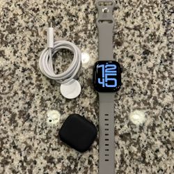 Apple Watch Series 10 GPS 42mm Black with Gray band (band not apple)  1 year Apple warranty   Comes with original charger 