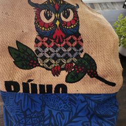 Handmade Owl Tote