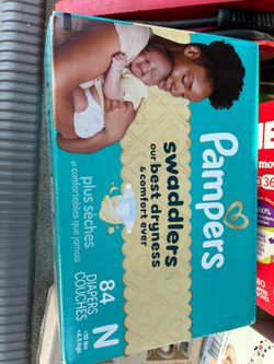 Pampers swaddles size N 84 count NEW UNOPENED