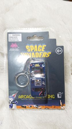 Space invaders keychain