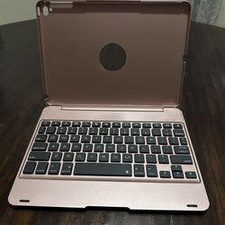 Rose gold IPad 9th Wireless Keyboard Case 