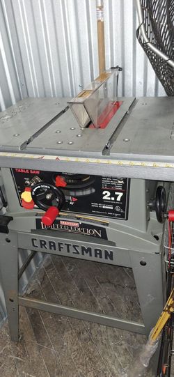 2.7 HP Craftsman Table Saw used once - like new