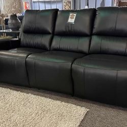 Take Home Pay Later Only $39 Down Payment 🌟 Black Leather Reclining Sofa And Loveseat Fast Delivery Military Discount 