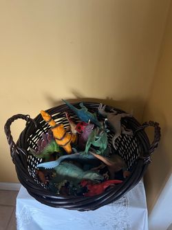 Lot of Plastic Dinosaur Toy Figures