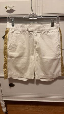 Jcrew size 4 white with gold stripes on the side shorts
