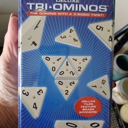 New Tri Ominos Game With Metal Storage Box