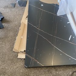 Nicoya Dining Table Top Black Sintered Stone