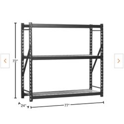 Metal Shelf 72x24x72 - 6 foot tall and 6 foot wide