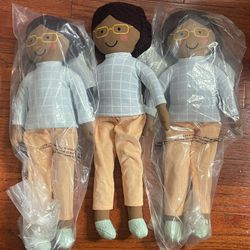 Lot Of 3 African American Dolls - Brand New 