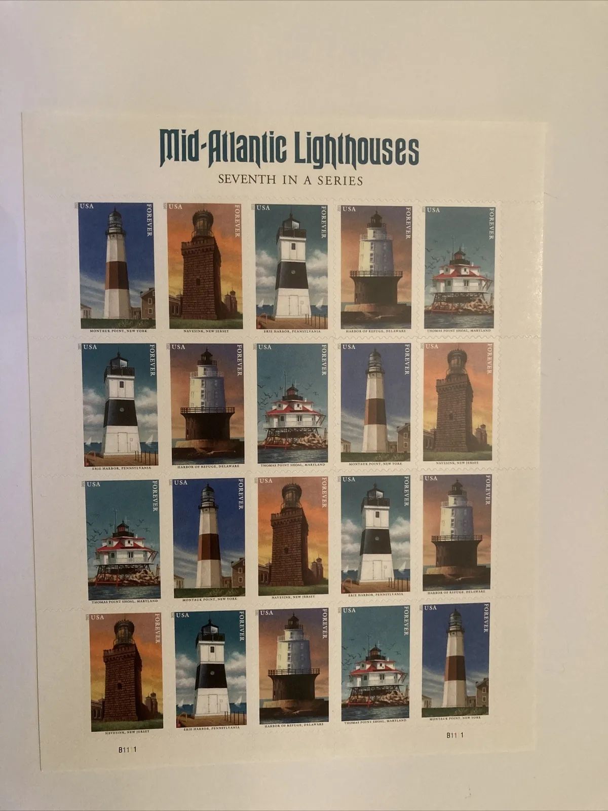 1000 Atlantic Lighthouses Forever Postage Stamps