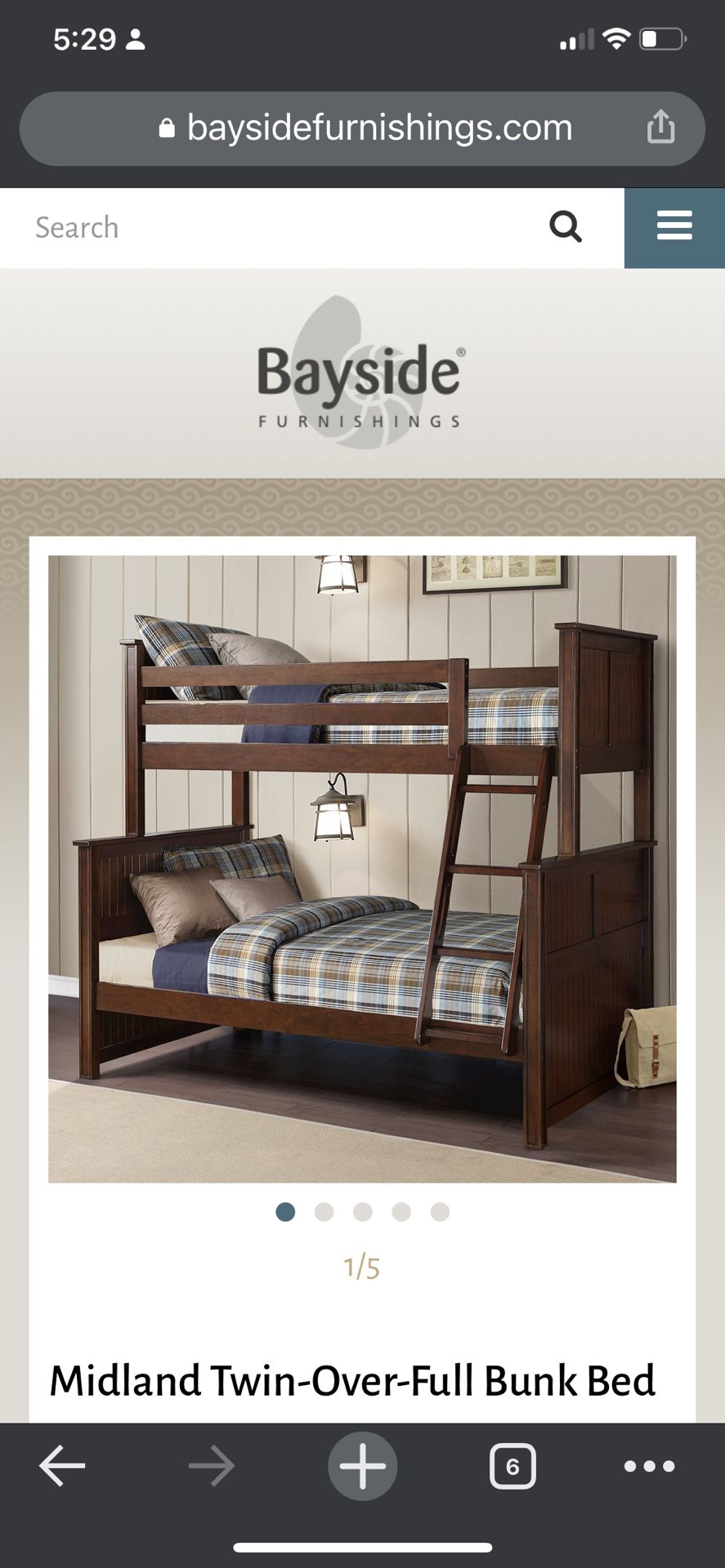 Bayside furnishings sale bunk bed