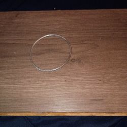 Silver Pit Twisted Bracelet 