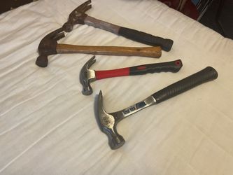 Four Good Hammers, Good Size, In Good Conditions (all For $20) ( NO SHIPPING)