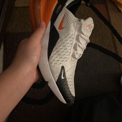 AIR MAX 270 GS 'WHITE TURF ORANGE' Used A Couple Times After:shoes Will Get Cleaned Right After