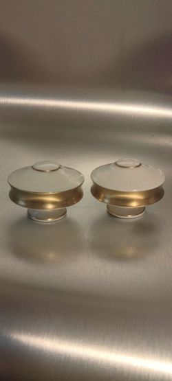 1970 Lenox salt and pepper with 24K gold trim
