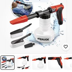 Aqua Joe cannon blaster 2in 1 hose adapter sprayer with brushes