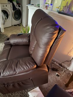 Leather reclining massage chair