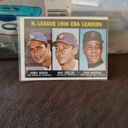 1966 Sandy Koufax ERA Leaders Card