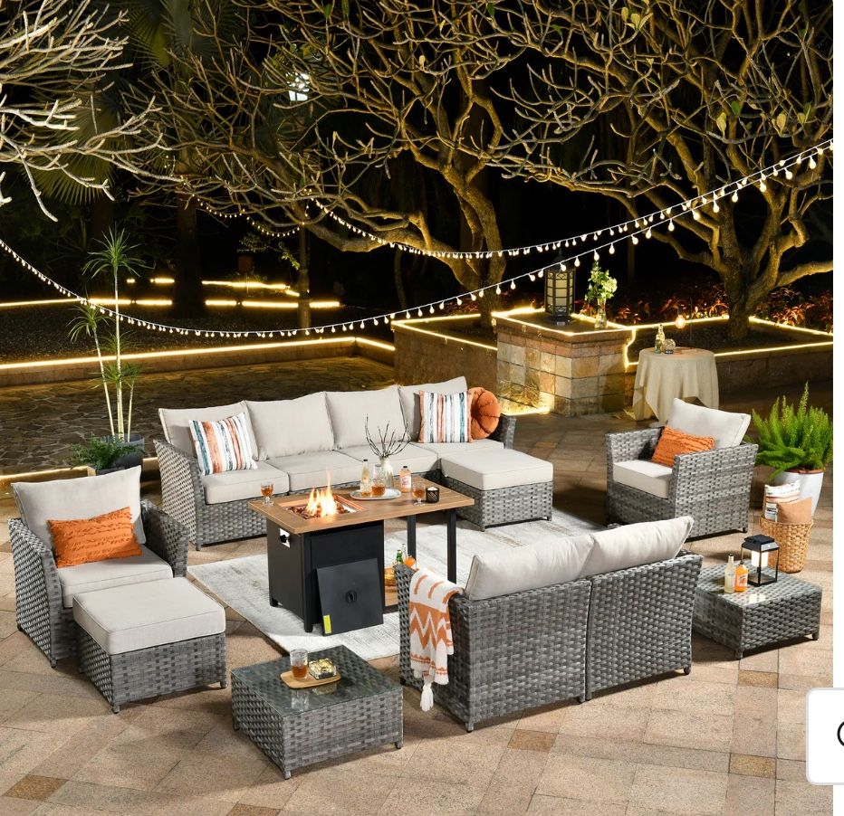 Brand New Patio Outdoor Furniture Set With Fire Pit 