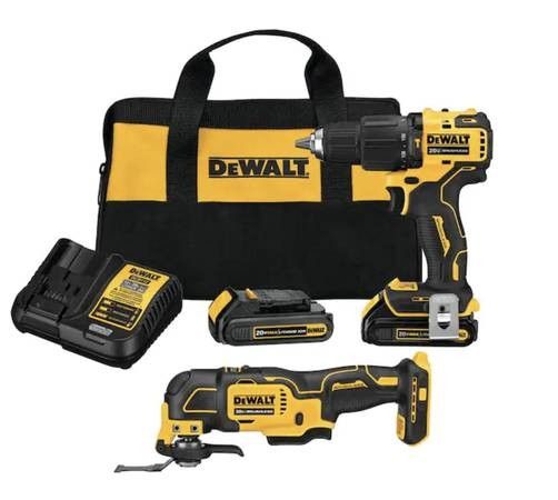 Dewalt 20v kit. Brushless Hammer Drill & Oscillating Multi Tool - New

