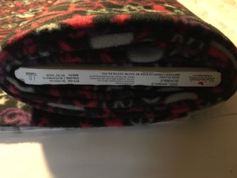 Skelanimals Stars Peace symbol Skull Hearts black purple & red fleece fabric price/yard