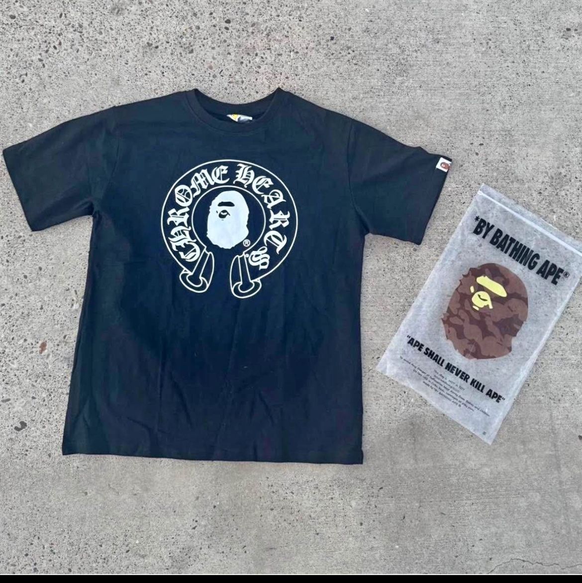 Chrome Heart X Bape Tee Shirt 