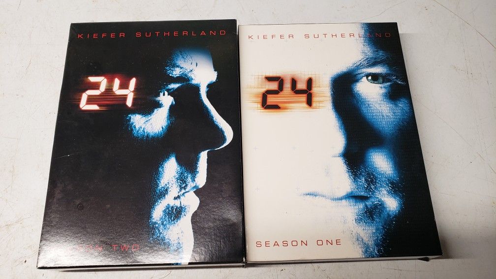 Season 1 & 2 Kiefer Sutherland 24 Series DVD Sets Smoke Free Home