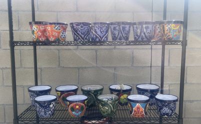 Talavera Pots Mexican Pottery Sets
