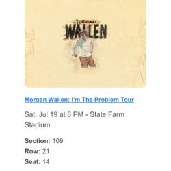 Morgan Wallen Ticket 