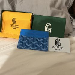 Goyard Card Holder Blue