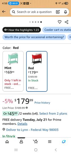 80 quart outdoor steel  rolling cooler