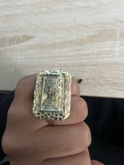 Ring Double finger last supper nugget