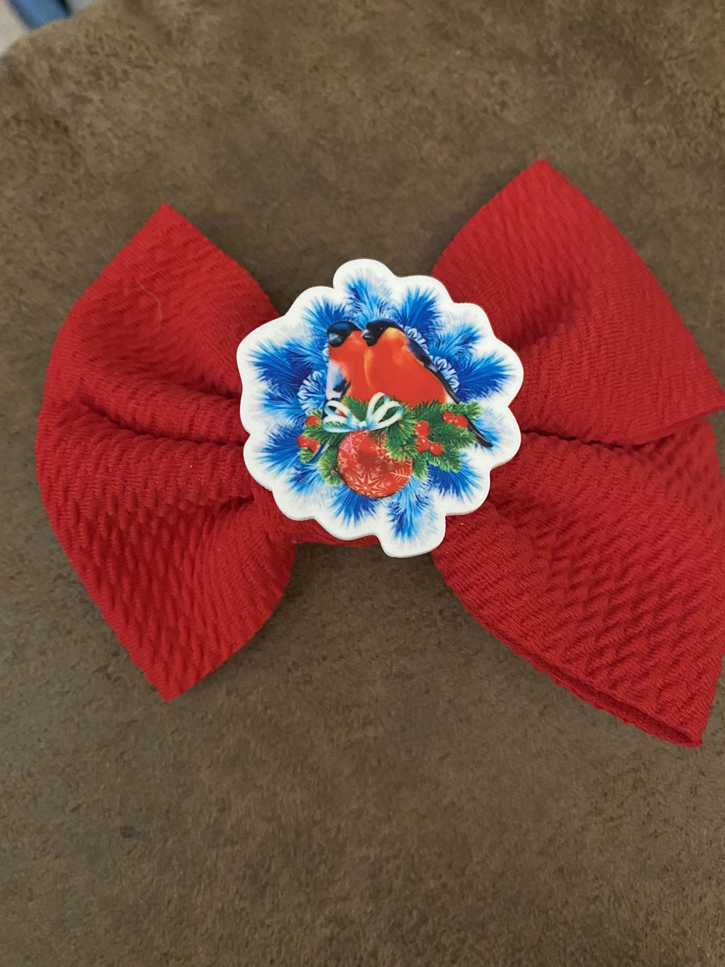 Cardinal Hair Bow