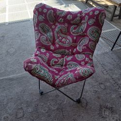 Pink Padded Folding Camping Chair