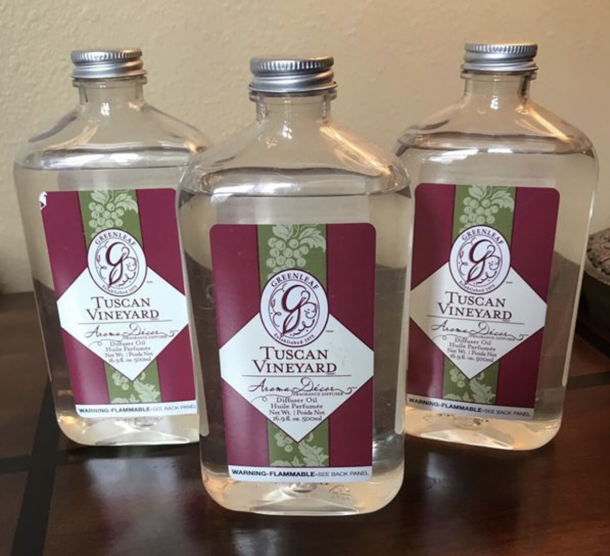 Diffuser Oil ~ Tuscan Vineyard Scent ~ Aroma Decor by Greenleaf