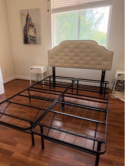 Bed frame and headboard