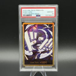 One Piece Luffy Gear 5 Gold Don PSA 10